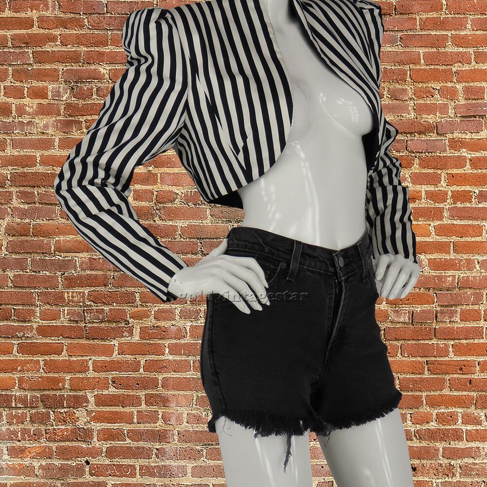 Vintage Levi's 517 Black High-Waist Cutoffs Vintage W25